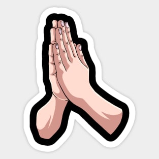 Hands Praying Religion Prayer Sticker